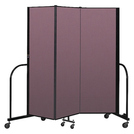 Screenflex Portable Room Divider, 3 Panel, 6 ft. H CFSL603-DM