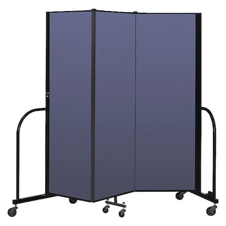 Screenflex Portable Room Divider, 3 Panel, 6 ft. H CFSL603-DS