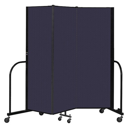 Screenflex Portable Room Divider, 3 Panel, 6 ft. H CFSL603-DV