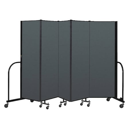 Screenflex Portable Room Divider, 5 Panel, 6 ft. H CFSL605-DN