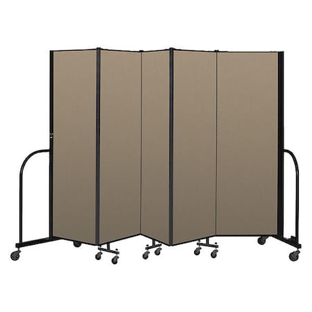 Screenflex Portable Room Divider, 5 Panel, 6 ft. H CFSL605-CW