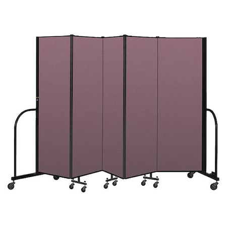 Screenflex Portable Room Divider, 5 Panel, 6 ft. H CFSL605-DM