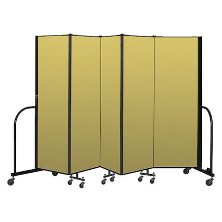 Screenflex Portable Room Divider, 5 Panel, 6 ft. H CFSL605-DY