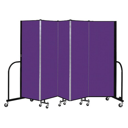 Screenflex Portable Room Divider, 5 Panel, 6 ft. H CFSL605-DP