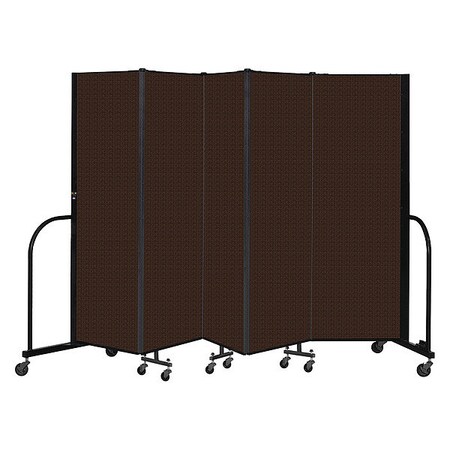 Screenflex Portable Room Divider, 5 Panel, 6 ft. H CFSL605-DD