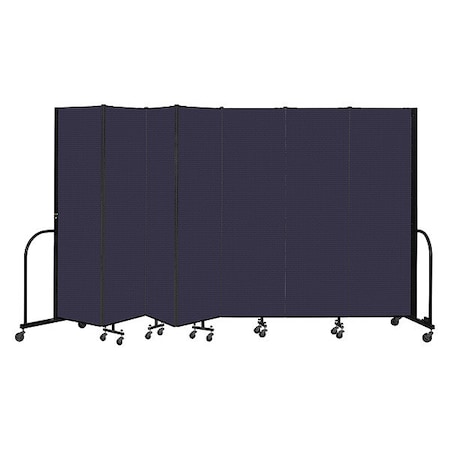 Screenflex Portable Room Divider, 7 Panel, 6 ft. 8"H CFSL687-DV
