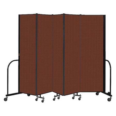 Screenflex Portable Room Divider, 5 Panel, 6 ft. 8"H CFSL685-DE