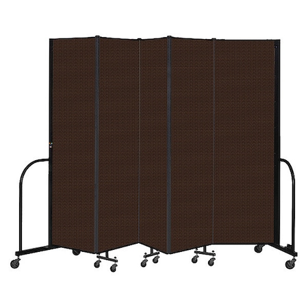 Screenflex Portable Room Divider, 5 Panel, 6 ft. 8"H CFSL685-DD