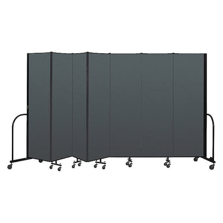 Screenflex Portable Room Divider, 7 Panel, 6 ft. 8"H CFSL687-DN