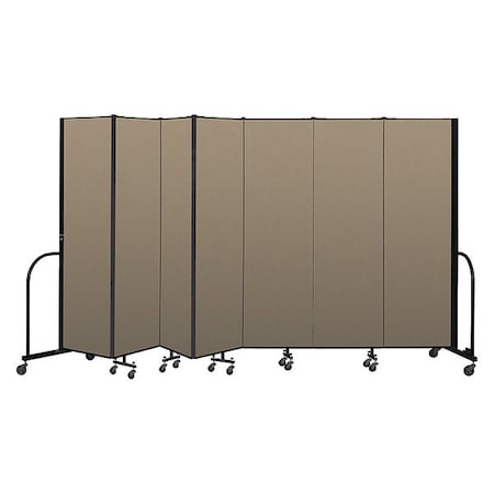 Screenflex Portable Room Divider, 7 Panel, 6 ft. 8"H CFSL687-CW