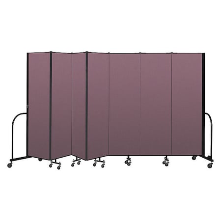 Screenflex Portable Room Divider, 7 Panel, 6 ft. 8"H CFSL687-DM