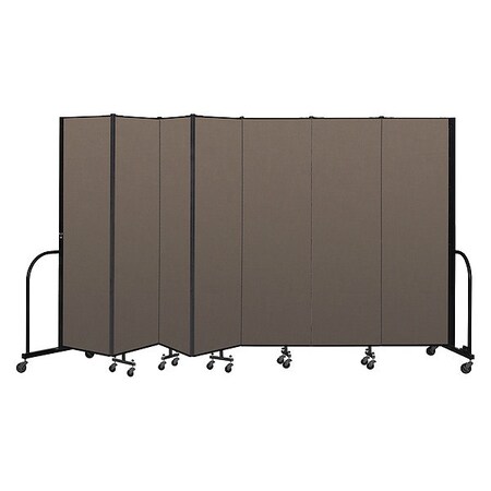 Screenflex Portable Room Divider, 7 Panel, 6 ft. 8"H CFSL687-DO