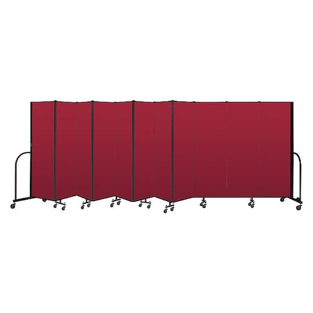 Screenflex Portable Room Divider, 11 Panel, 6 ft. H CFSL6011-DR