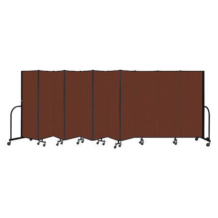 Screenflex Portable Room Divider, 11 Panel, 6 ft. H CFSL6011-DE