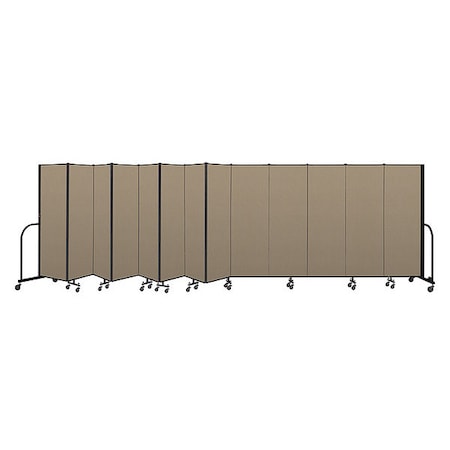 Screenflex Portable Room Divider, 13 Panel, 6 ft. H CFSL6013-CW