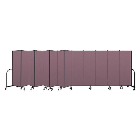Screenflex Portable Room Divider, 13 Panel, 6 ft. H CFSL6013-DM