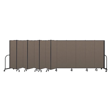Screenflex Portable Room Divider, 13 Panel, 6 ft. H CFSL6013-DO