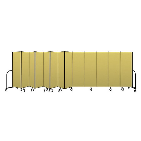 Screenflex Portable Room Divider, 13 Panel, 6 ft. H CFSL6013-DY