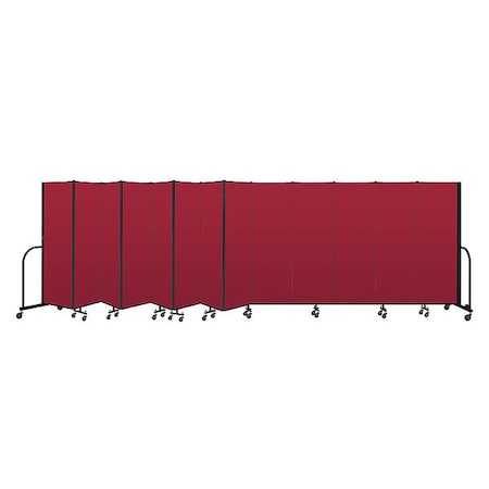 Screenflex Portable Room Divider, 13 Panel, 6 ft. H CFSL6013-DR