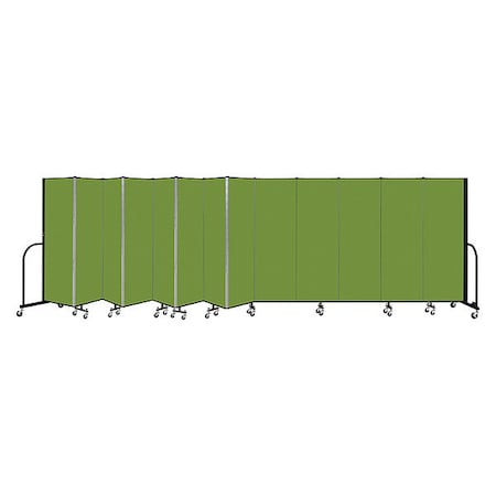 Screenflex Portable Room Divider, 13 Panel, 6 ft. H CFSL6013-DA