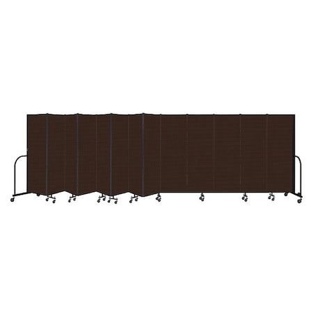 Screenflex Portable Room Divider, 13 Panel, 6 ft. H CFSL6013-DD