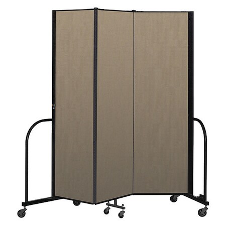 Screenflex Portable Room Divider, 3 Panel, 6 ft. 8"H CFSL683-CW