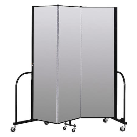 Screenflex Portable Room Divider, 3 Panel, 6 ft. 8"H CFSL683-DT
