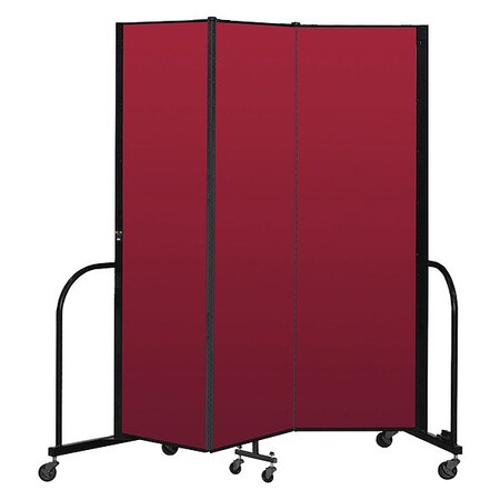 Screenflex Portable Room Divider, 3 Panel, 6 ft. 8"H CFSL683-DR