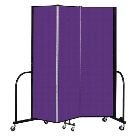 Screenflex Portable Room Divider, 3 Panel, 6 ft. 8"H CFSL683-DP