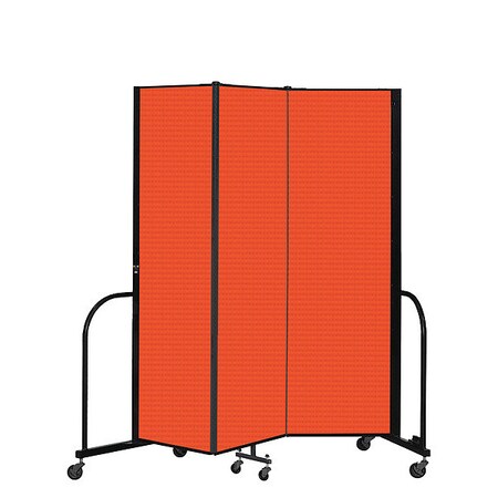 Screenflex Portable Room Divider, 3 Panel, 6 ft. 8"H CFSL683-DJ