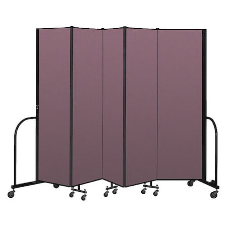 Screenflex Portable Room Divider, 5 Panel, 6 ft. 8"H CFSL685-DM