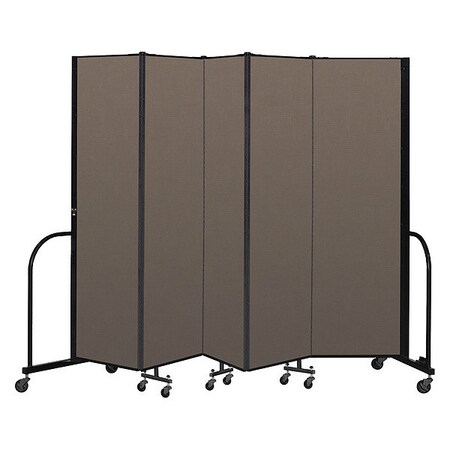 Screenflex Portable Room Divider, 5 Panel, 6 ft. 8"H CFSL685-DO