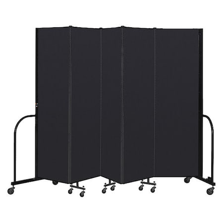 Screenflex Portable Room Divider, 5 Panel, 6 ft. 8"H CFSL685-DX