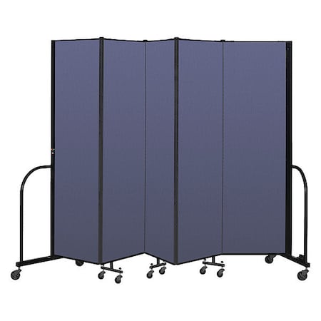 Screenflex Portable Room Divider, 5 Panel, 6 ft. 8"H CFSL685-DS