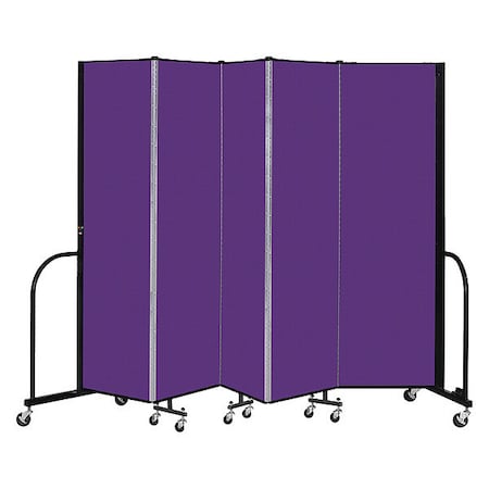 Screenflex Portable Room Divider, 5 Panel, 6 ft. 8"H CFSL685-DP