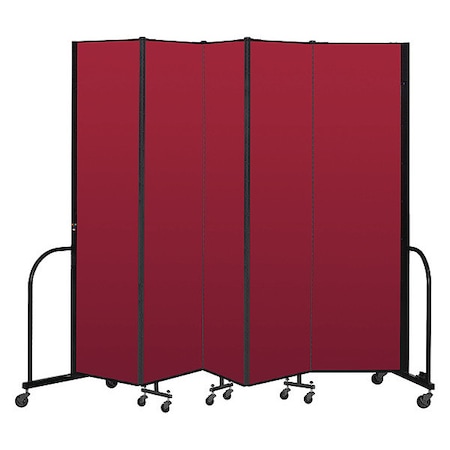 Screenflex Portable Room Divider, 5 Panel, 7 ft. 4"H CFSL745-DR