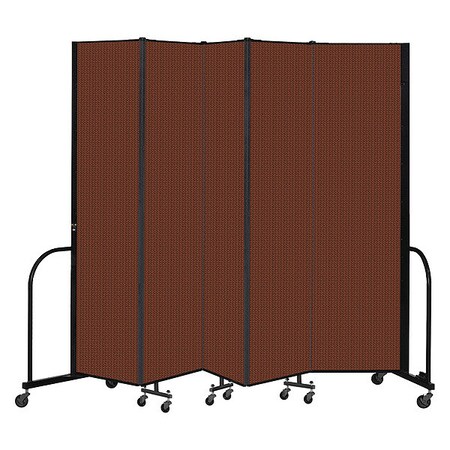 Screenflex Portable Room Divider, 5 Panel, 7 ft. 4"H CFSL745-DE