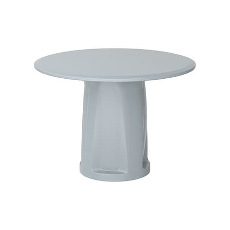 Cortech Circle Table, Polyethylene Top, Gray 668GY