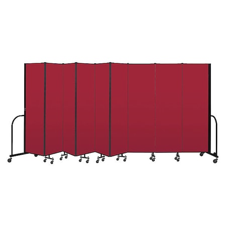 Screenflex Portable Room Divider, 9 Panel, 6 ft. 8"H CFSL689-DR