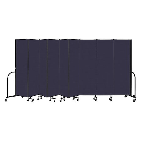 Screenflex Portable Room Divider, 9 Panel, 6 ft. 8"H CFSL689-DV