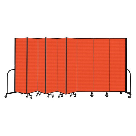 Screenflex Portable Room Divider, 9 Panel, 6 ft. 8"H CFSL689-DJ