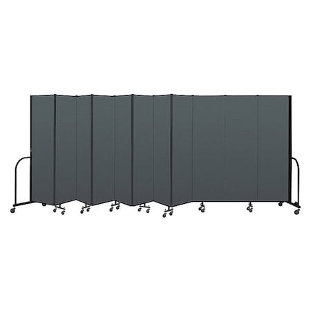 Screenflex Portable Room Divider, 11 Panel, 6 ft. 8"H CFSL6811-DN