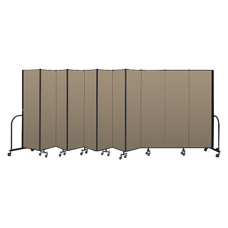 Screenflex Portable Room Divider, 11 Panel, 6 ft. 8"H CFSL6811-DW