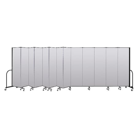 Screenflex Portable Room Divider, 13 Panel, 6 ft. 8"H CFSL6813-DT