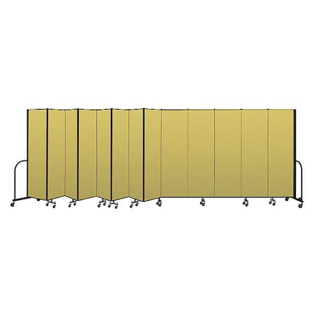 Screenflex Portable Room Divider, 13 Panel, 6 ft. 8"H CFSL6813-DY