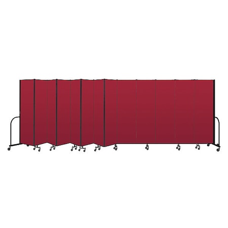 Screenflex Portable Room Divider, 13 Panel, 6 ft. 8"H CFSL6813-DR