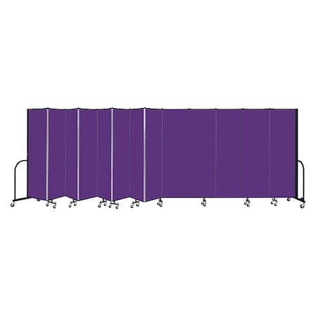 Screenflex Portable Room Divider, 13 Panel, 6 ft. 8"H CFSL6813-DP