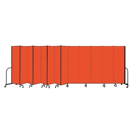 Screenflex Portable Room Divider, 13 Panel, 6 ft. 8"H CFSL6813-DJ