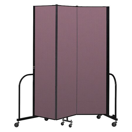 Screenflex Portable Room Divider, 3 Panel, 7 ft. 4"H CFSL743-DM