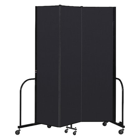Screenflex Portable Room Divider, 3 Panel, 7 ft. 4"H CFSL743-DX